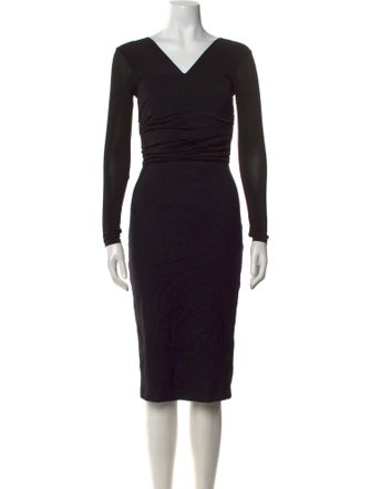 Max Mara Virgin Wool Knee-Length Dress