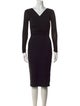 Max Mara Virgin Wool Knee-Length Dress