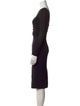 Max Mara Virgin Wool Knee-Length Dress