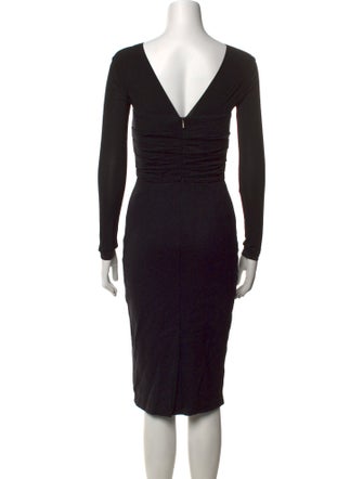 Max Mara Virgin Wool Knee-Length Dress