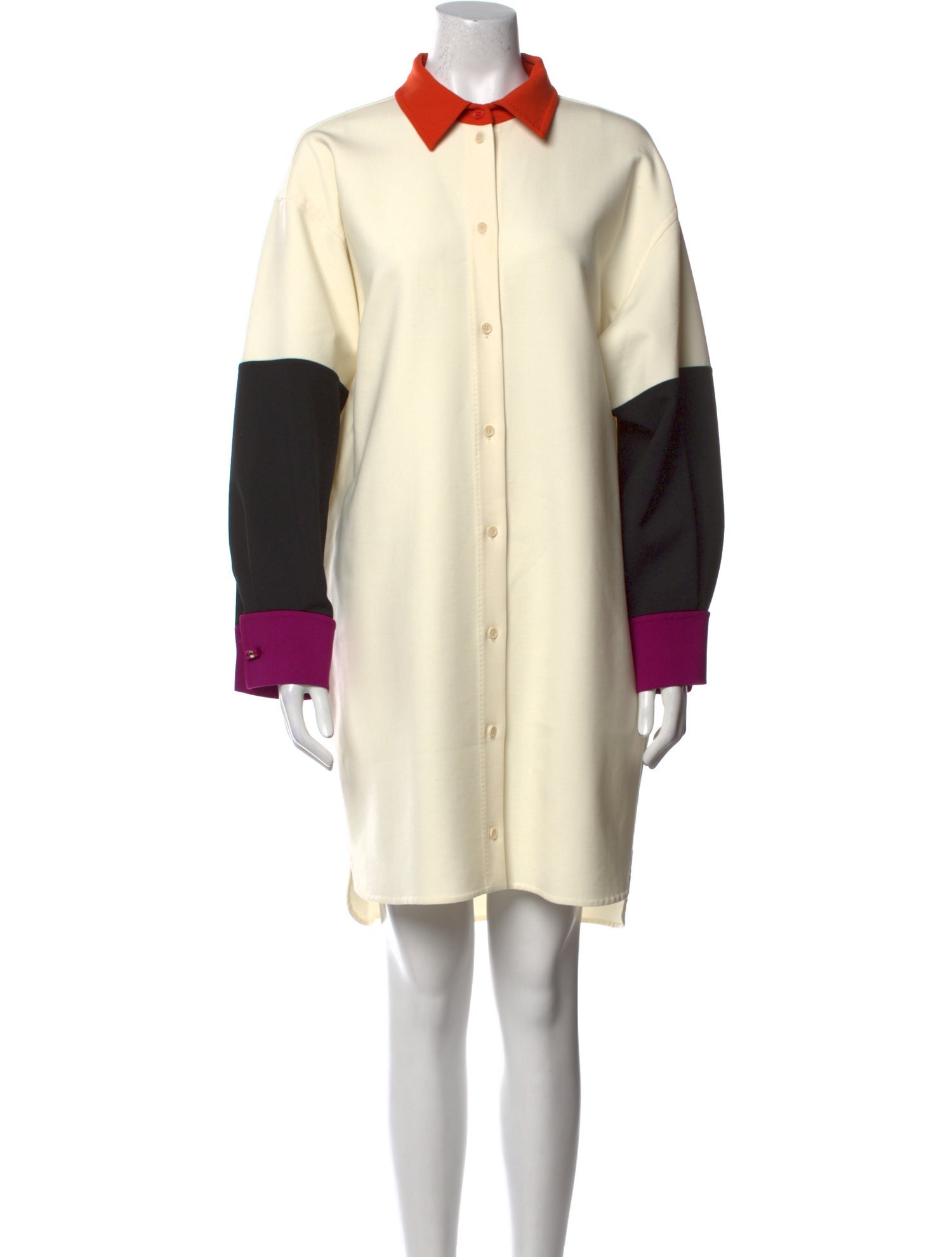 Max Mara Virgin Wool Knee-Length Dress