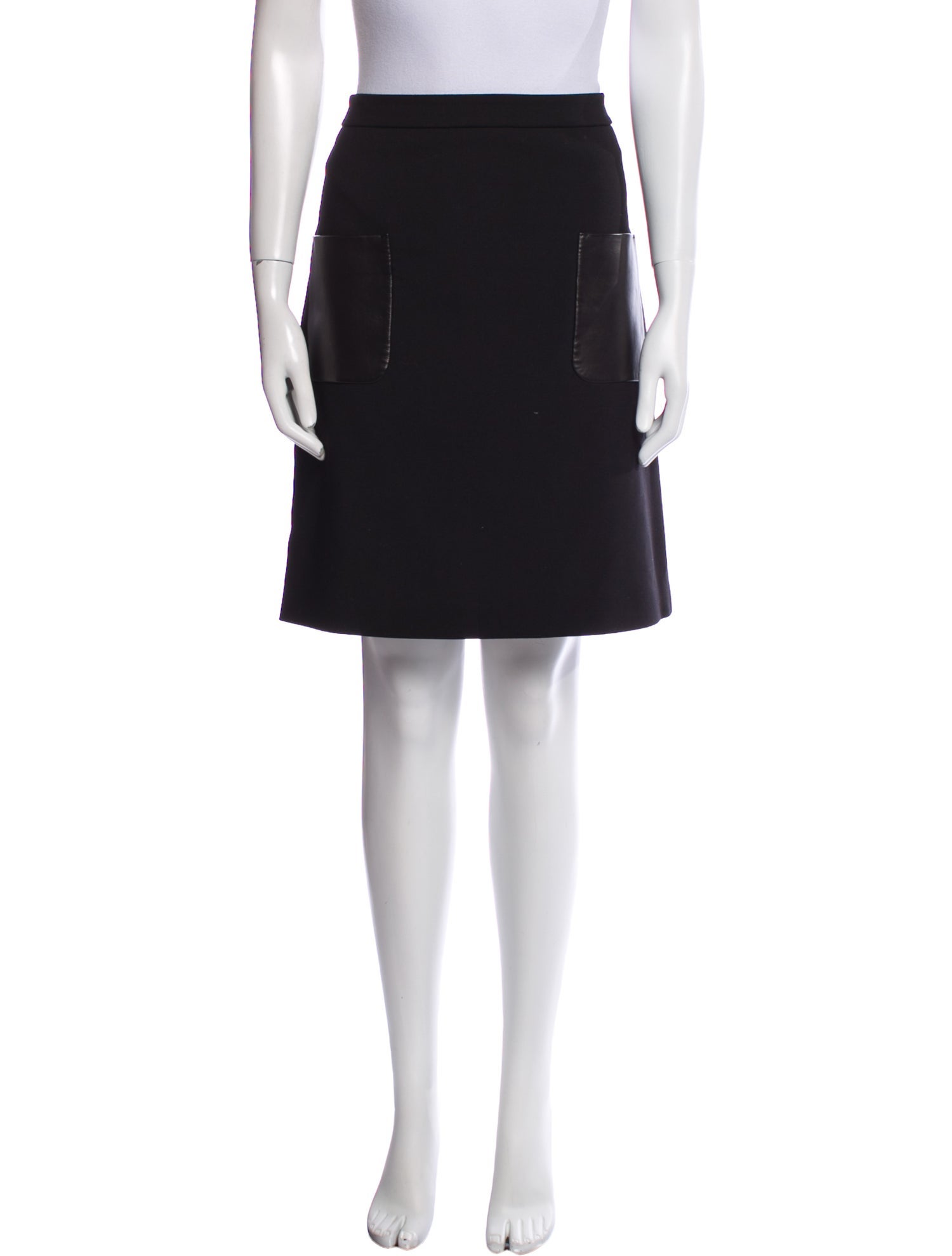 Max Mara Virgin Wool Knee-Length Skirt