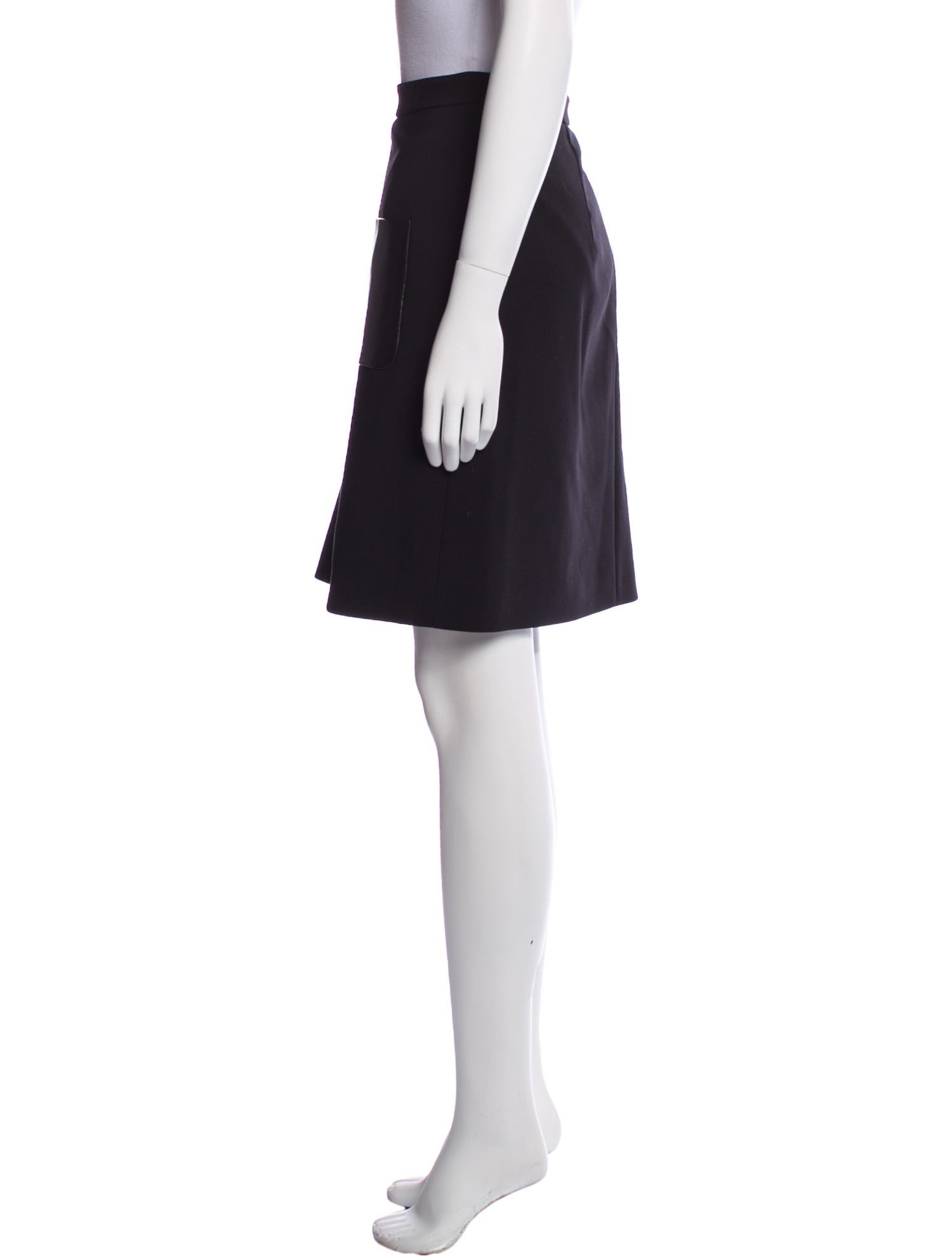 Max Mara Virgin Wool Knee-Length Skirt