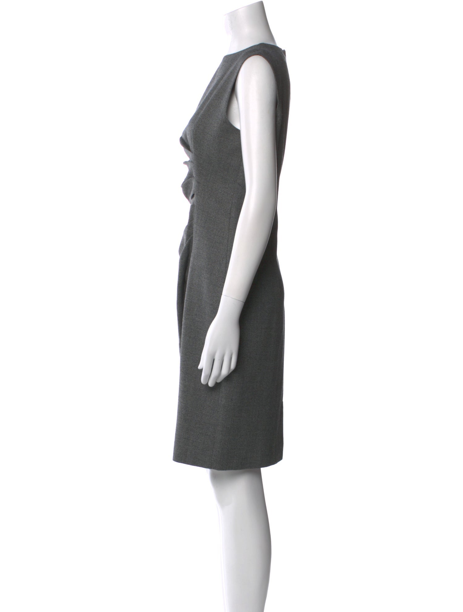 Max Mara Virgin Wool Knee-Length Dress