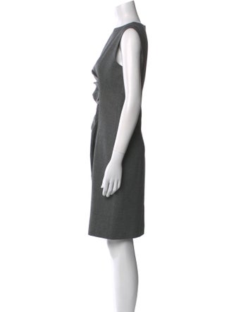 Max Mara Virgin Wool Knee-Length Dress