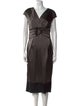 Max Mara V-Neck Midi Length Dress
