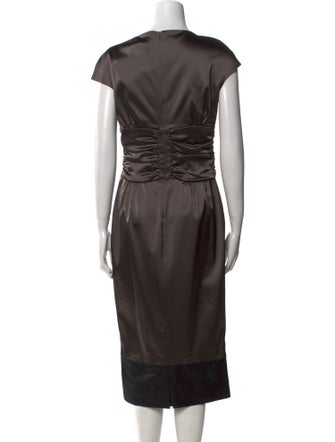 Max Mara V-Neck Midi Length Dress