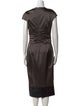 Max Mara V-Neck Midi Length Dress
