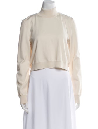 Max Mara Virgin Wool Mock Neck Sweater