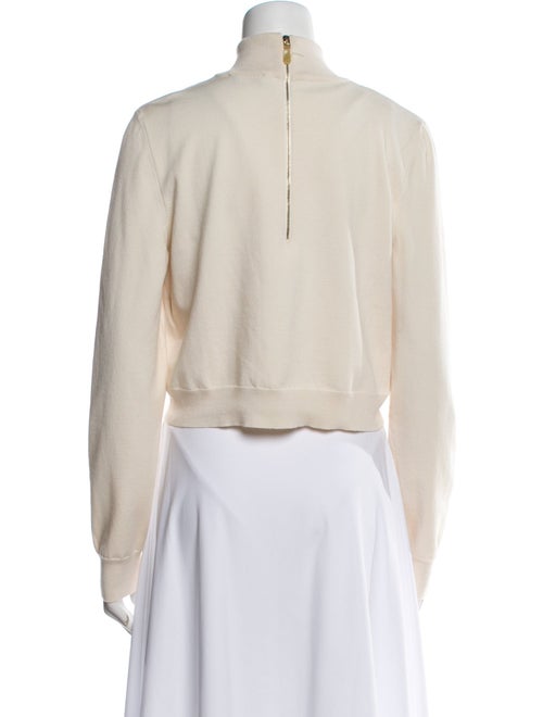 Max Mara Virgin Wool Mock Neck Sweater