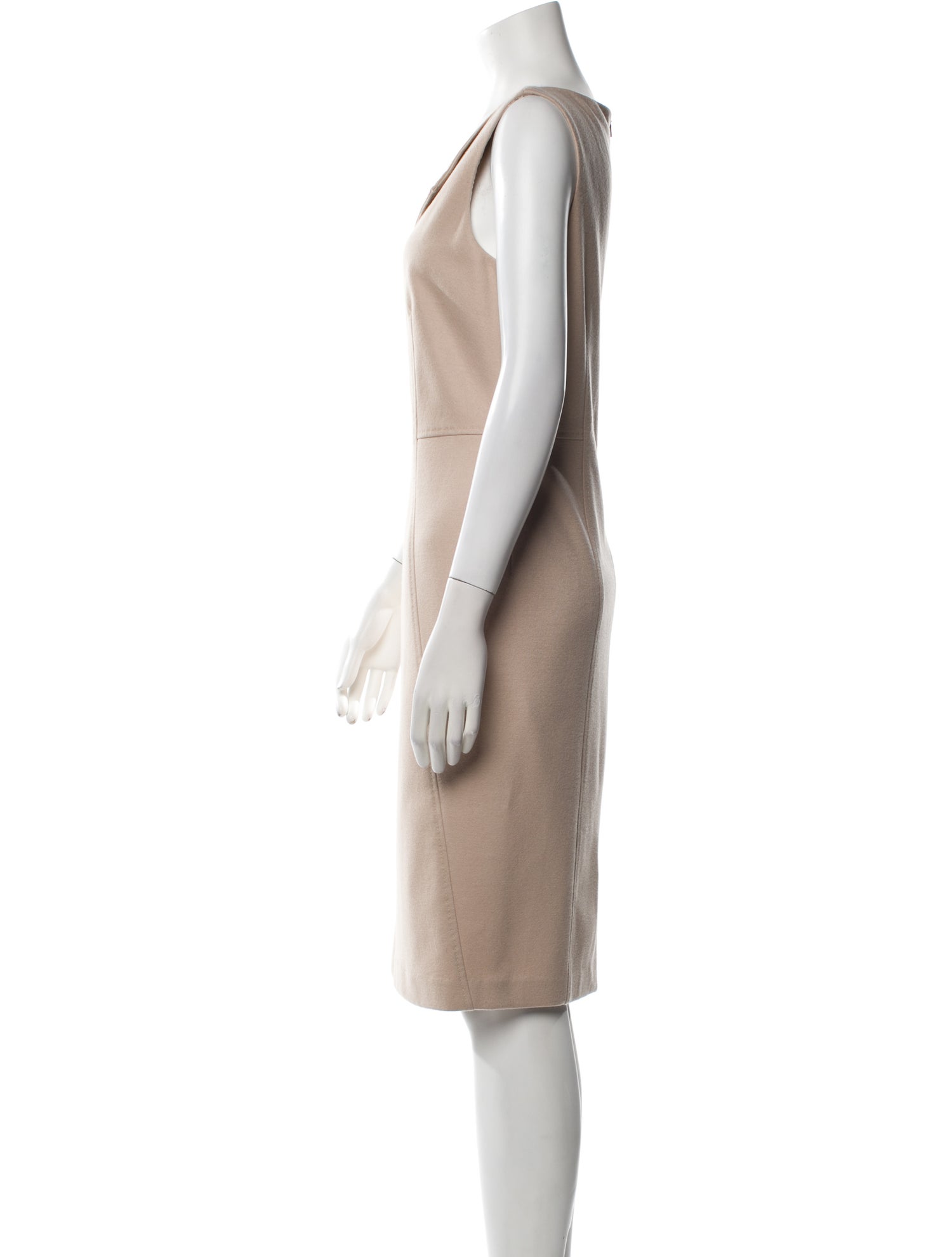 Max Mara Virgin Wool Knee-Length Dress