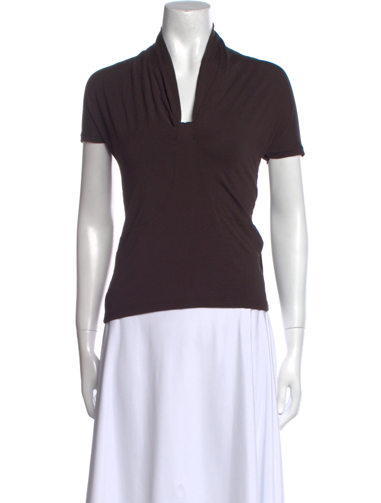 Max Mara V-Neck Short Sleeve Polo