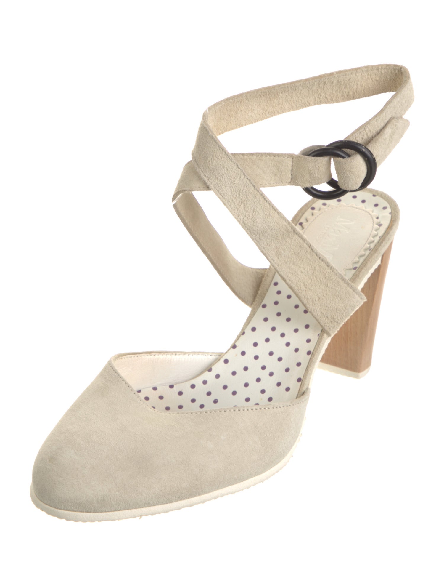 Max Mara Suede Slingback Pumps