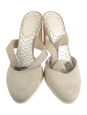 Max Mara Suede Slingback Pumps