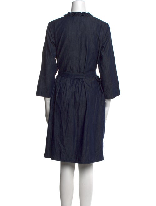 Max Mara V-Neck Knee-Length Dress