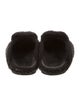 Max Mara Faux Fur Studded Accents Mules