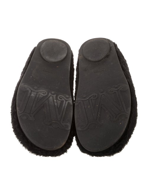 Max Mara Faux Fur Studded Accents Mules