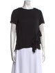 Max Mara Silk Crew Neck Blouse