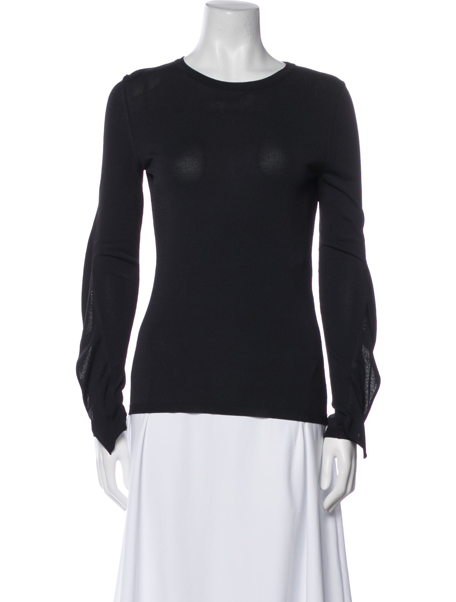 Max Mara Crew Neck Long Sleeve Top