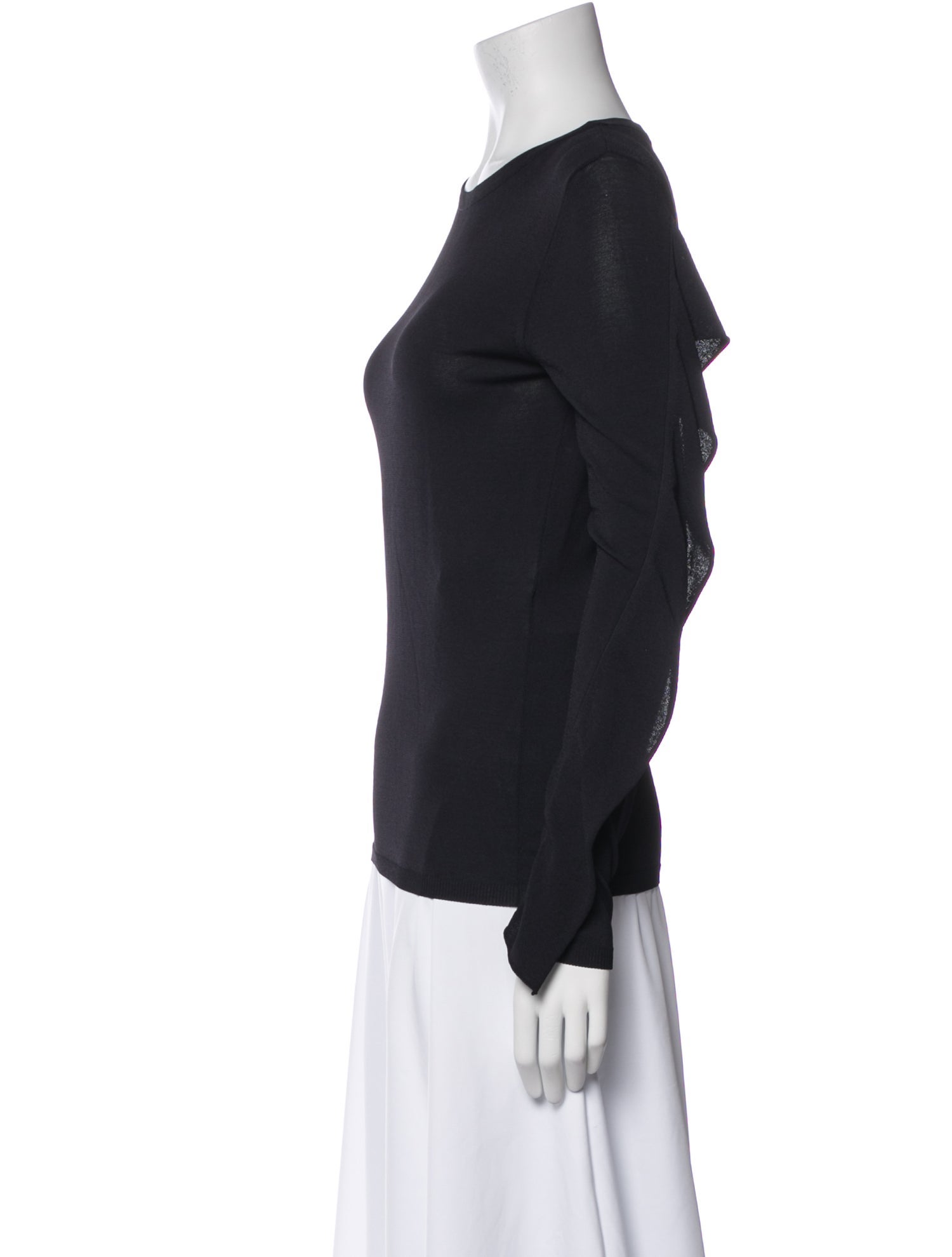 Max Mara Crew Neck Long Sleeve Top