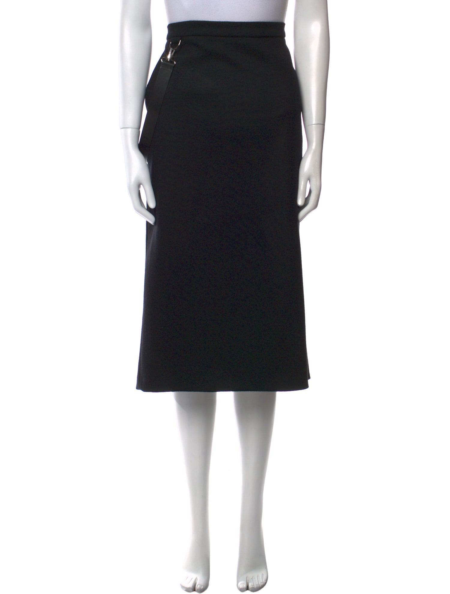 Max Mara Virgin Wool Knee-Length Skirt