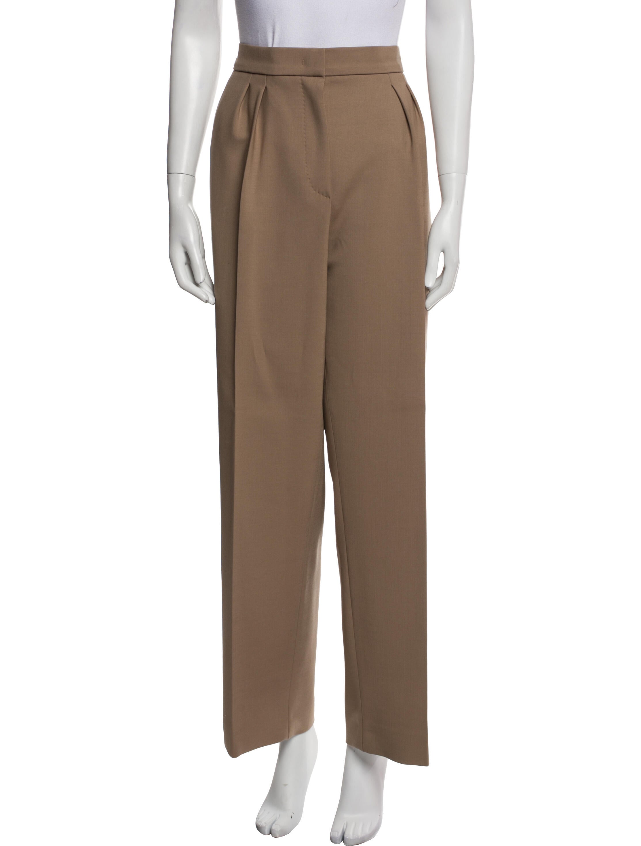 Max Mara Virgin Wool Wide Leg Pants