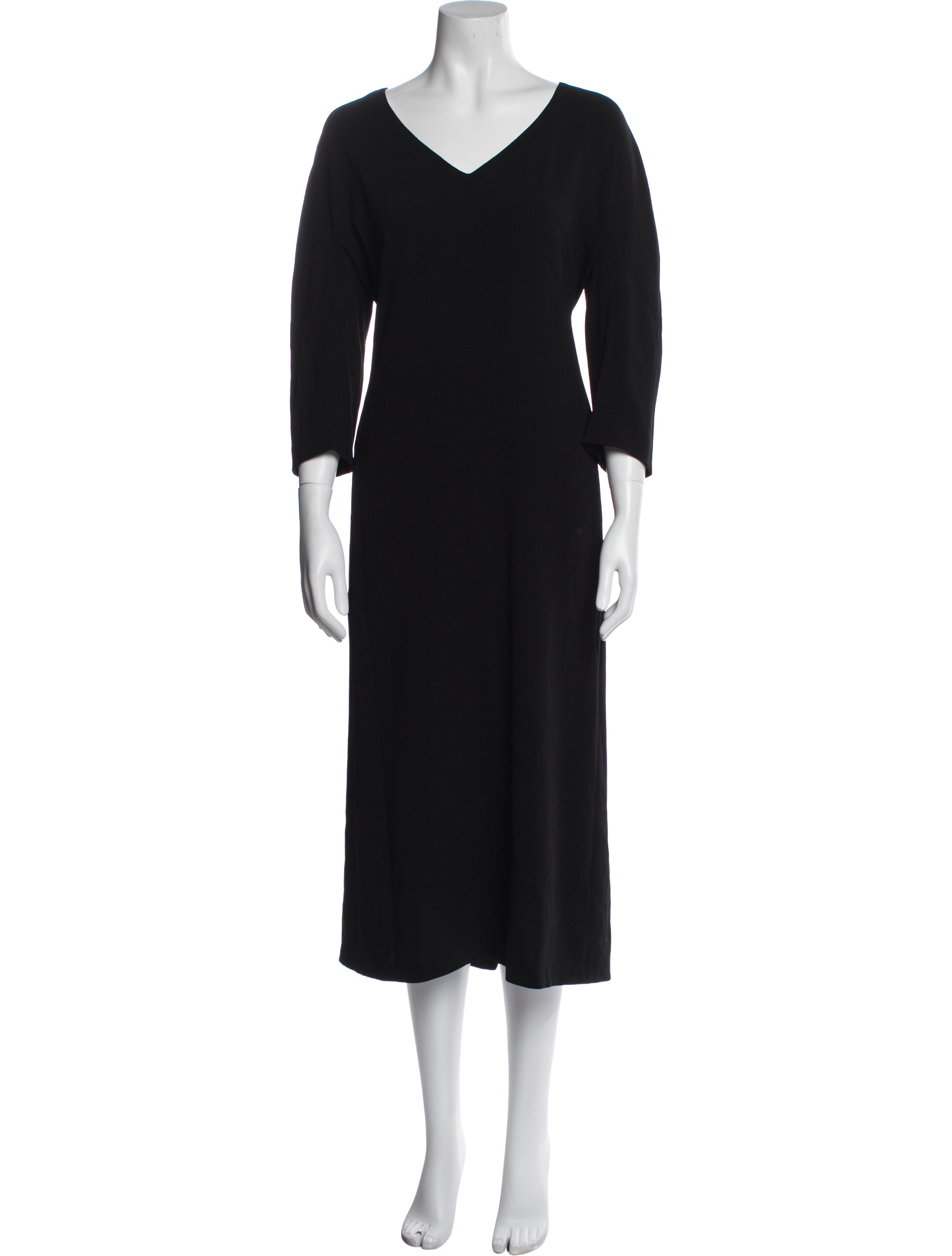 Max Mara V-Neck Midi Length Dress