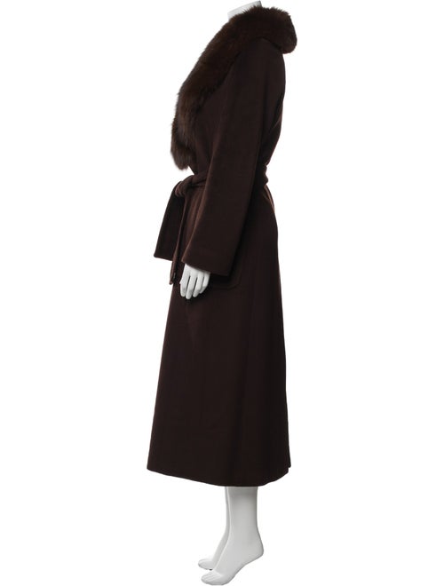 Max Mara Virgin Wool Faux Fur Coat