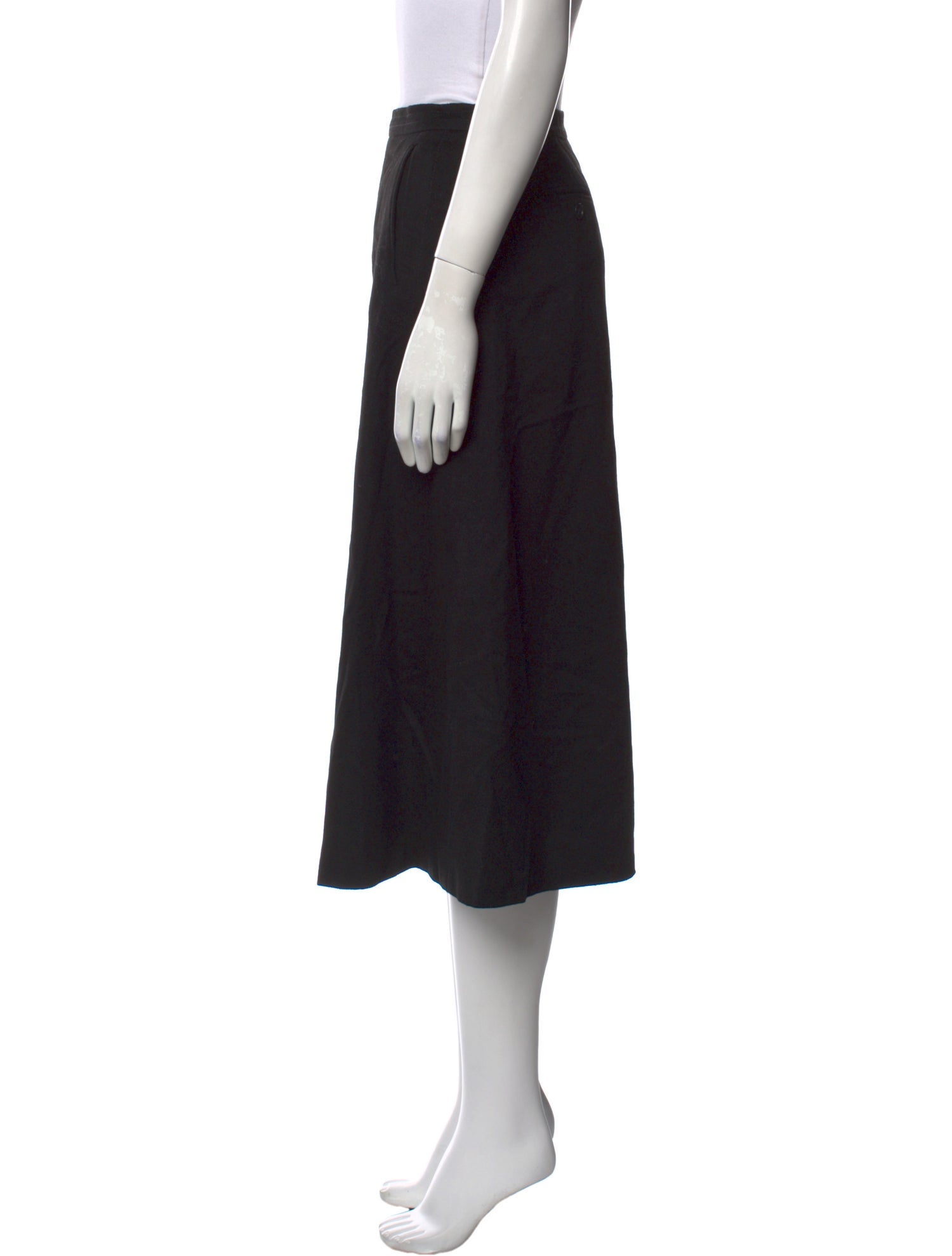Max Mara Virgin Wool Midi Length Skirt