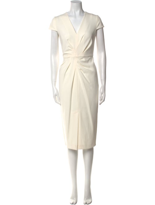 Max Mara V-Neck Midi Length Dress