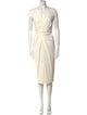 Max Mara V-Neck Midi Length Dress