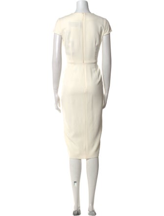 Max Mara V-Neck Midi Length Dress