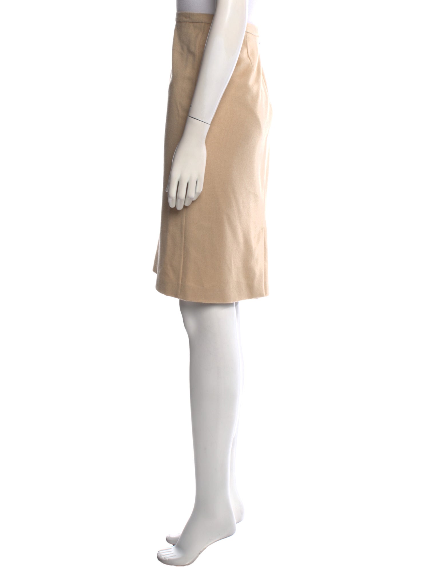 Max Mara Camel Hair Knee-Length Skirt