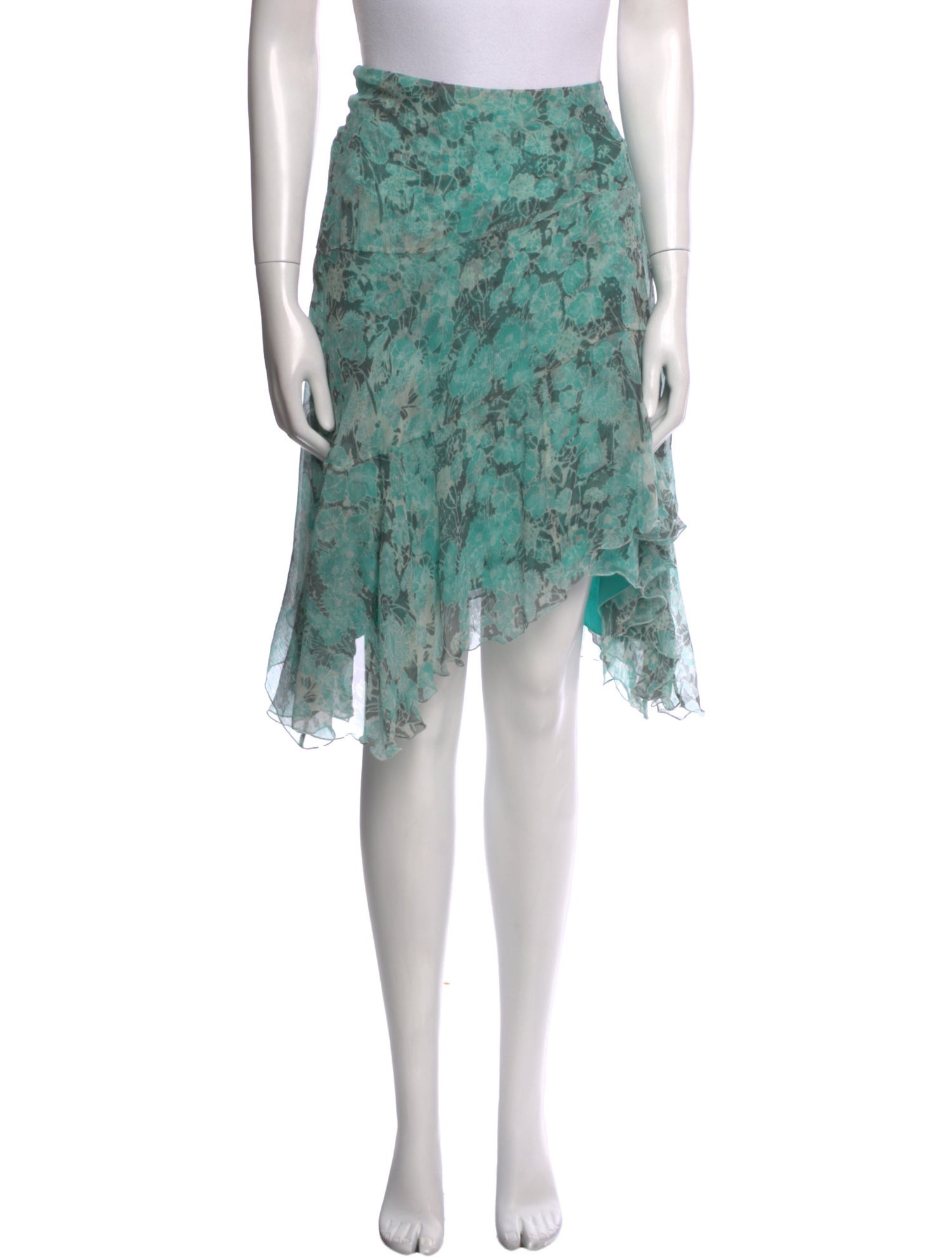 Max Mara Silk Knee-Length Skirt w/ Tags