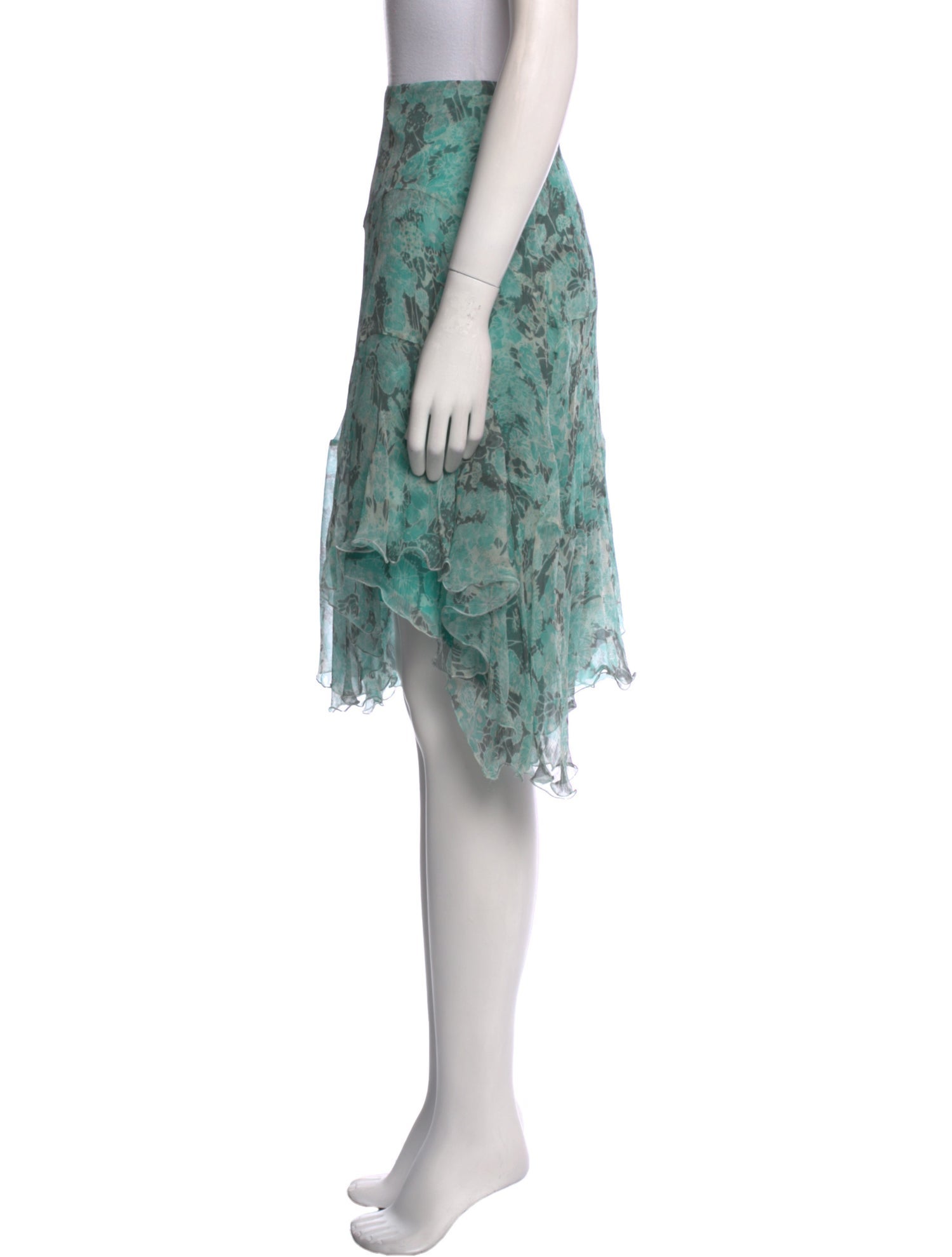 Max Mara Silk Knee-Length Skirt w/ Tags