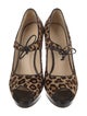 Max Mara Ponyhair Animal Print Pumps