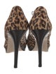 Max Mara Ponyhair Animal Print Pumps