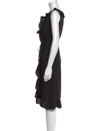Max Mara Linen Knee-Length Dress