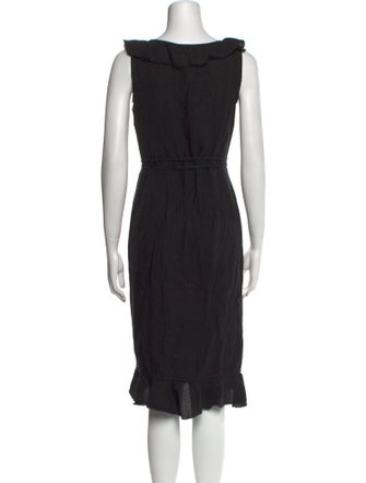 Max Mara Linen Knee-Length Dress