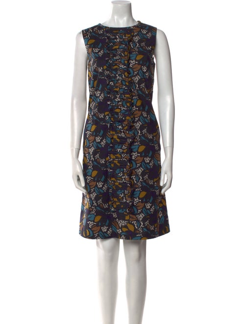 Max Mara Printed Knee-Length Dress