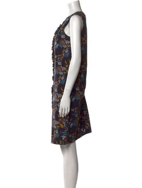 Max Mara Printed Knee-Length Dress