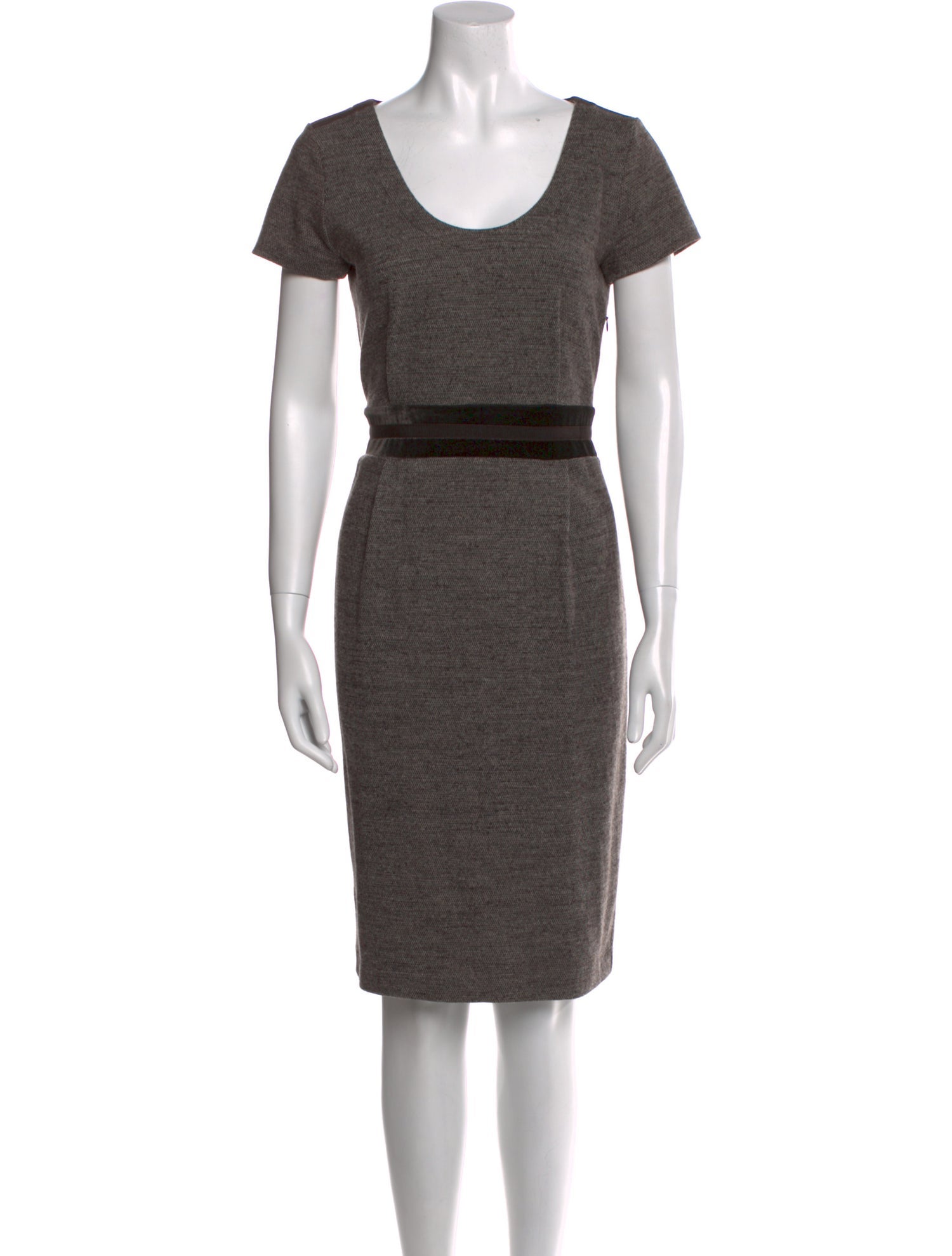 Max Mara Virgin Wool Knee-Length Dress