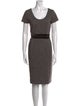 Max Mara Virgin Wool Knee-Length Dress