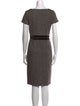 Max Mara Virgin Wool Knee-Length Dress