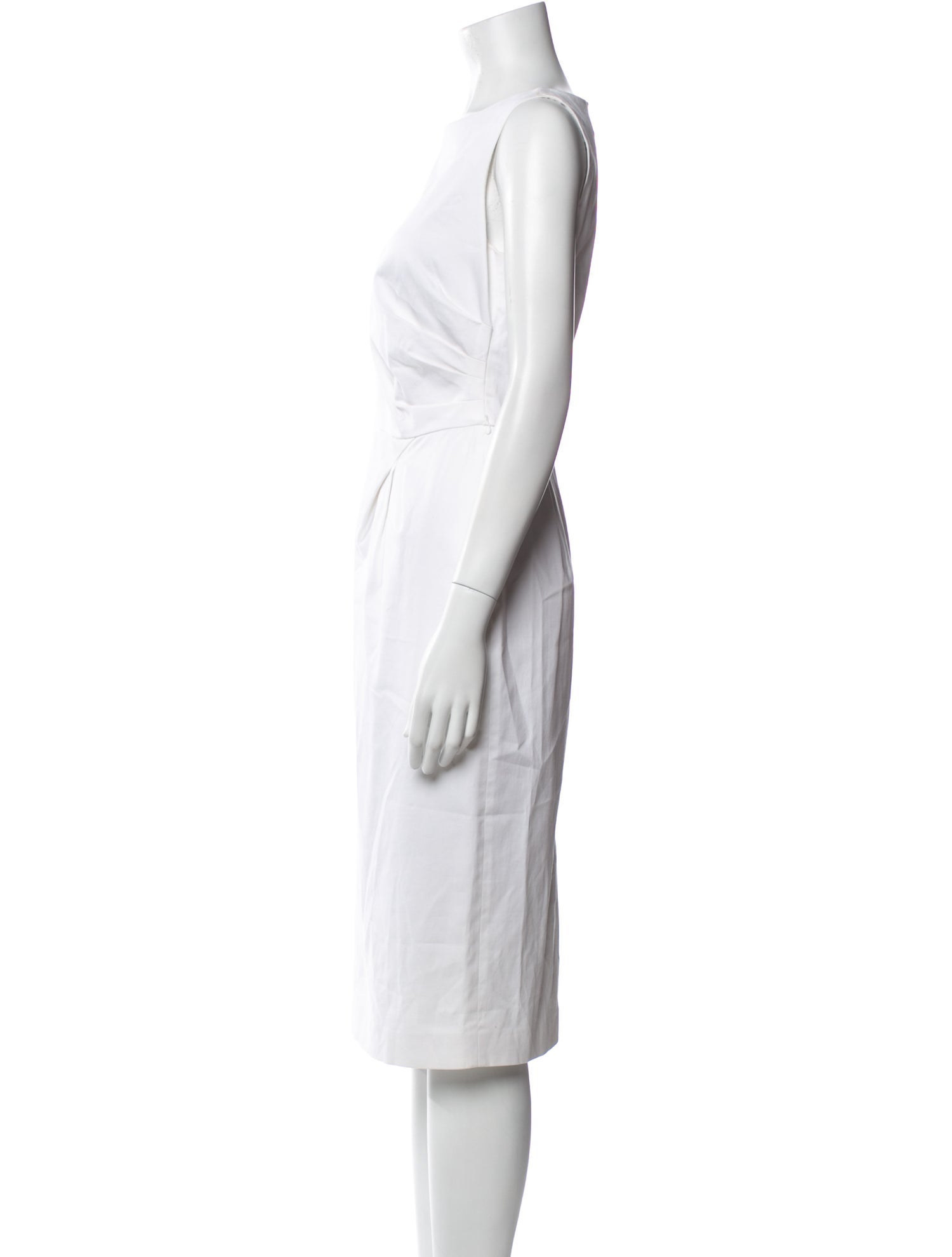 Max Mara Bateau Neckline Midi Length Dress