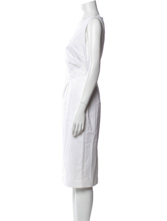 Max Mara Bateau Neckline Midi Length Dress