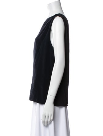 Max Mara Silk One-Shoulder Top