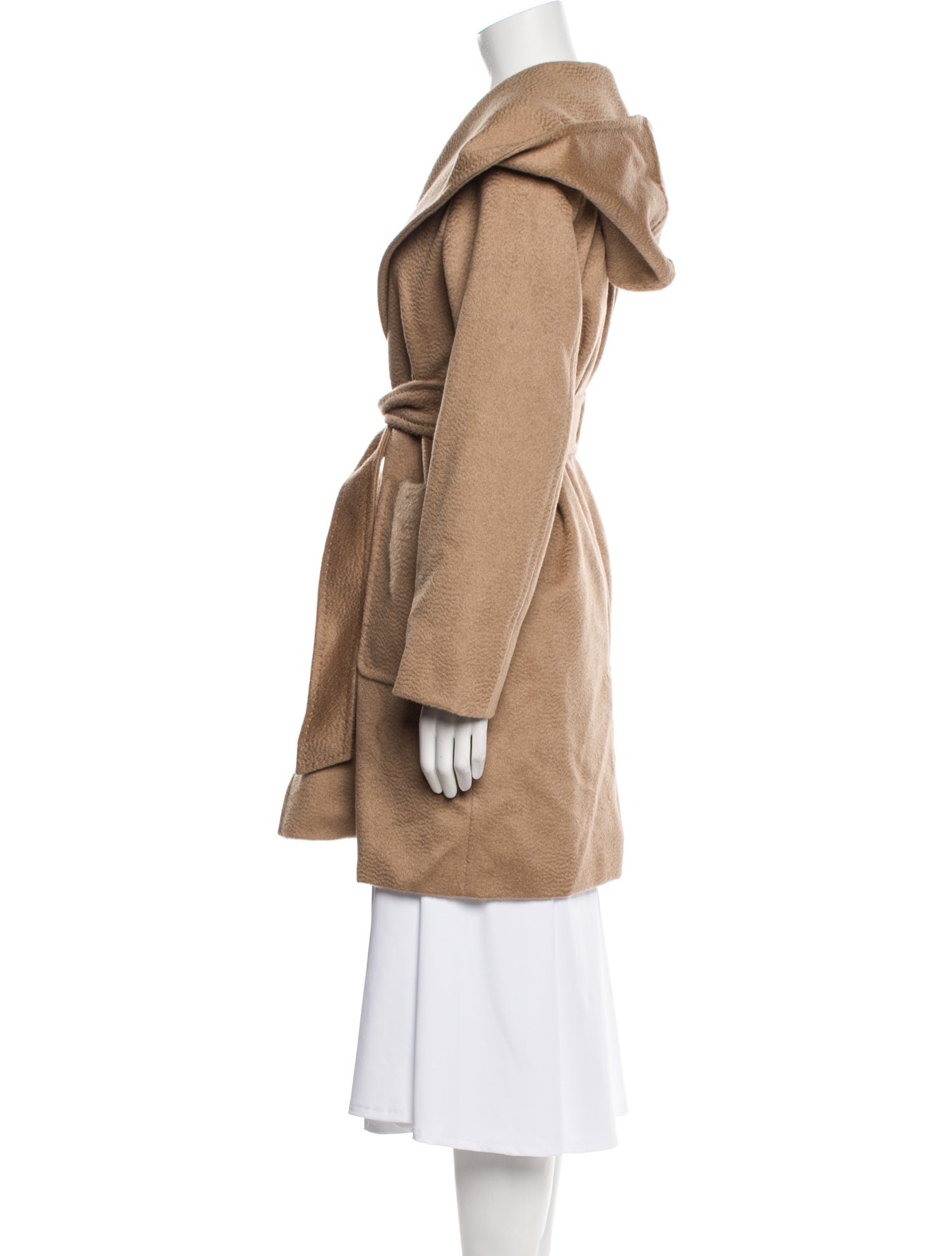 Max Mara Camel Hair Faux Fur Coat w/ Tags