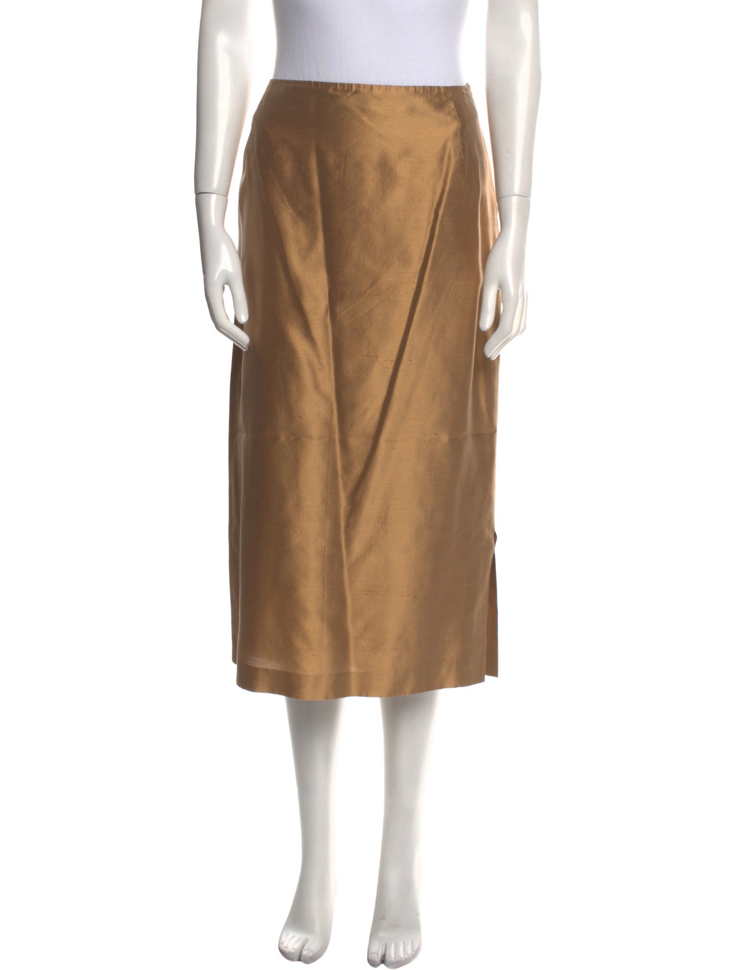 Max Mara Silk Midi Length Skirt