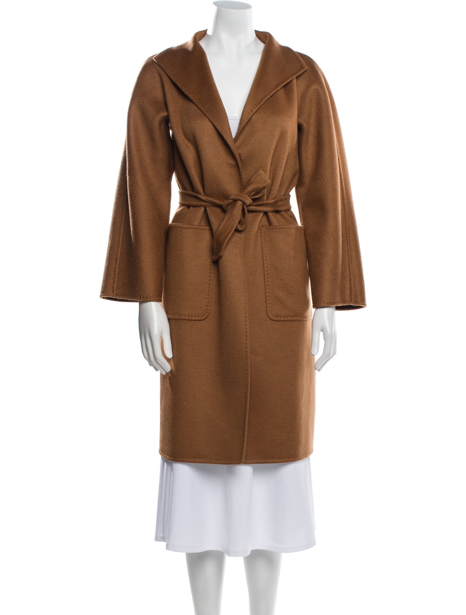 Max Mara Cashmere Faux Fur Coat